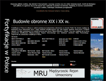 Tablet Screenshot of fortyfikacjewpolsce.pl